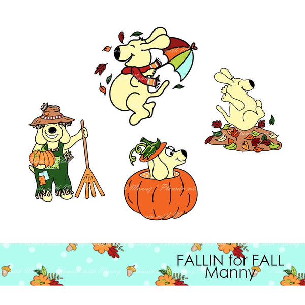 532 FALLIN FOR FALL CHARACTER Planner Stickers - Fallin for Fall Collection