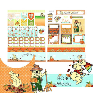 H219 HOBONICHI Weekly Planner Stickers - Fallin for Fall Collection