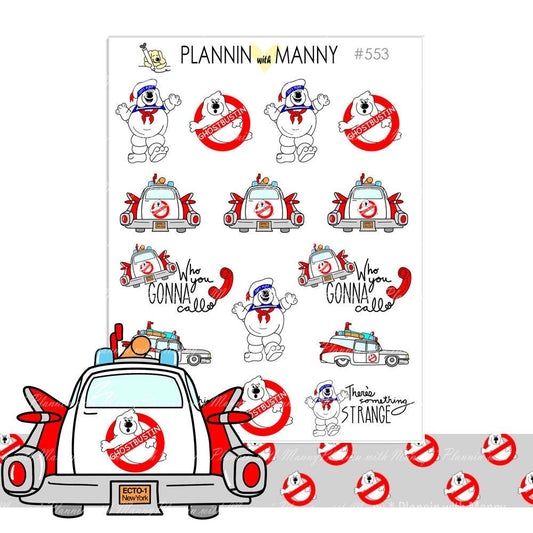 553 GHOSTBUSTIN Deco Planner Stickers