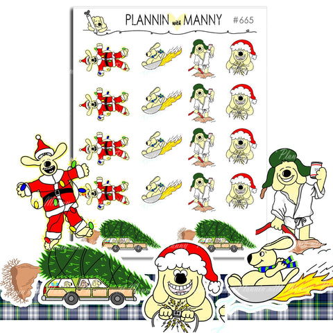 665 Christmas Vacation Character Planner Stickers & Diecuts