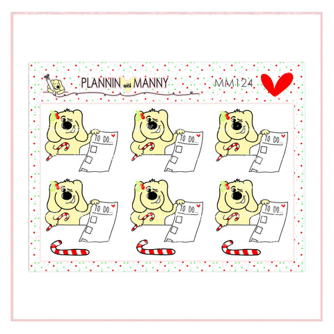 MM124 MICRO Christmas Note Planner Stickers - Jolly Collection