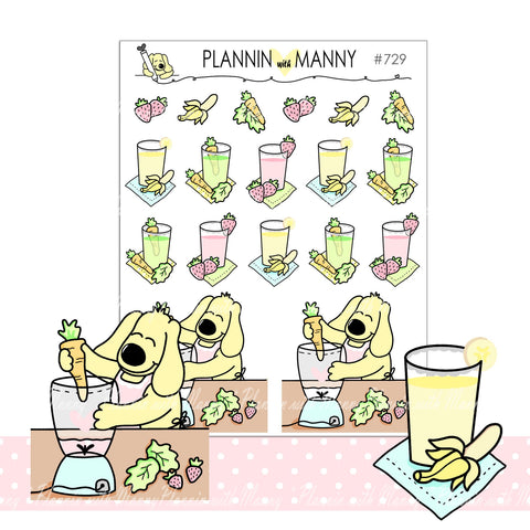 729 Fruit Smoothie Planner Stickers