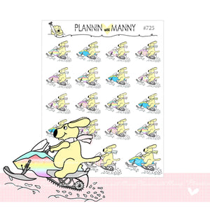 725 Snowmobile Planner Stickers
