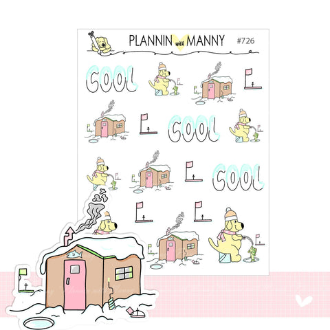 726 Ice Fishing Planner Stickers