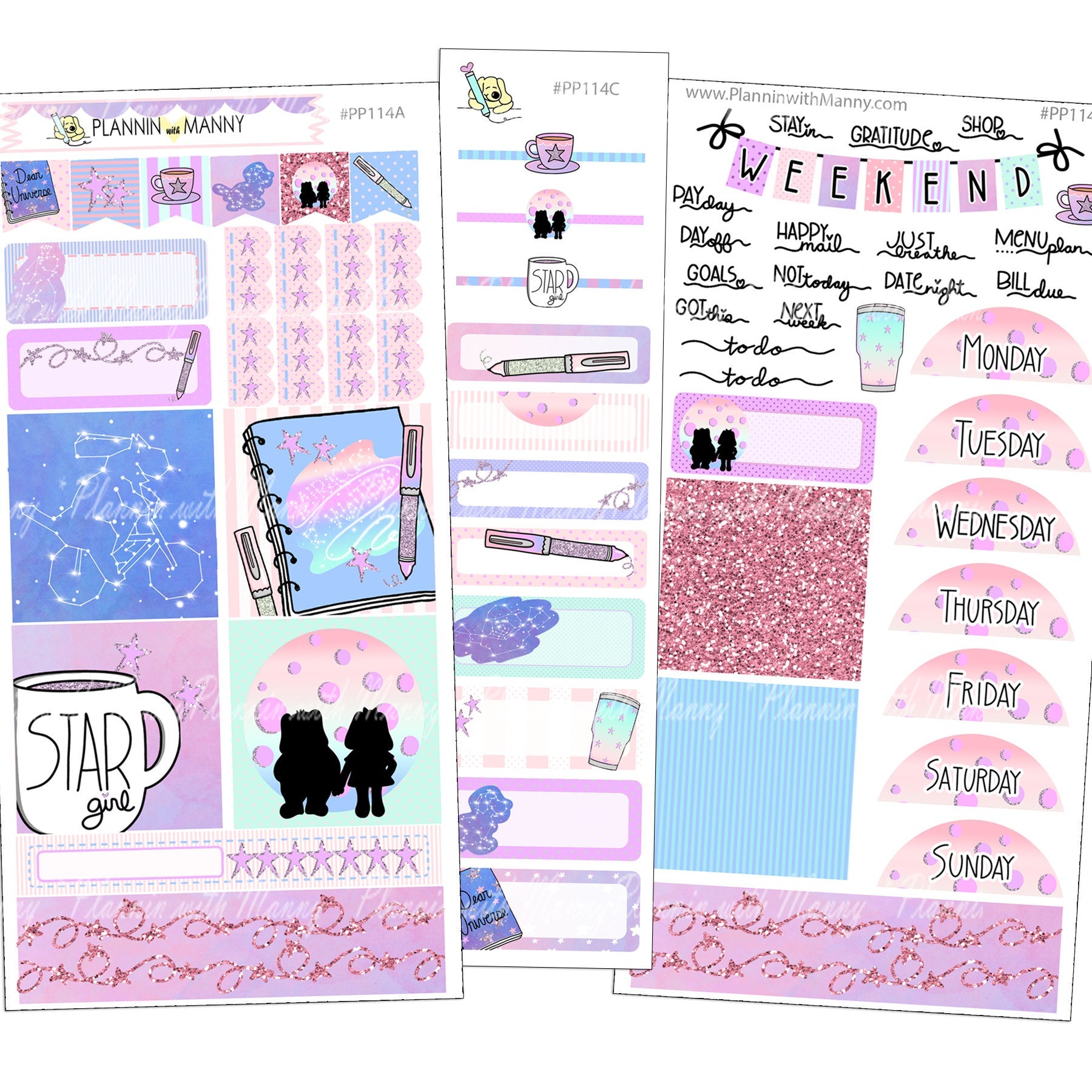 PP114, PP WEEKS Weekly Kit - Dear Universe Collection