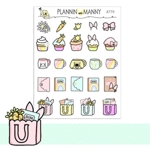 779 Spring Doodle Deco Planner Stickers