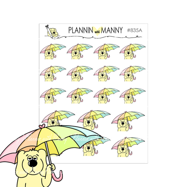 835, RAINY DAYS Planner Stickers,One of Those Days Stickers,Umbrella Stickers, Weather Stickers, Mood Stickers