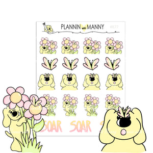 877 Butterfly Kisses Characters and Deco Planner Stickers