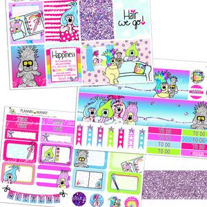 830VERTCIAL Weekly Planner Stickers -Original Trollin Collection