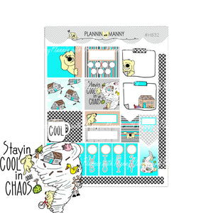 H832 MINI HOBO Weekly Planner Stickers - Cool in Chaos