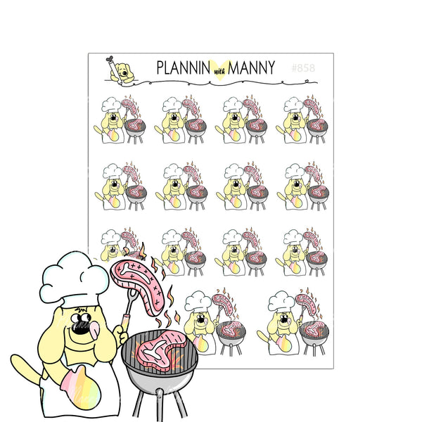 858 GRILLIN Planner Stickers - Summer Fun Collection