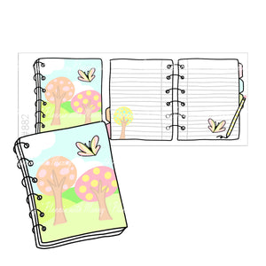 882, 3D Journal Planner Sticker, Full Box Foldable Planner Sticker, Butterfly Kisses