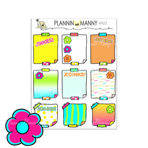 922 MANNY DOO NOTES Planner Sticker - Manny Doo Collection