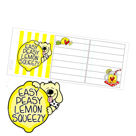 935 Large Foldabel Planner Sticker - Give Me Lemons Collection