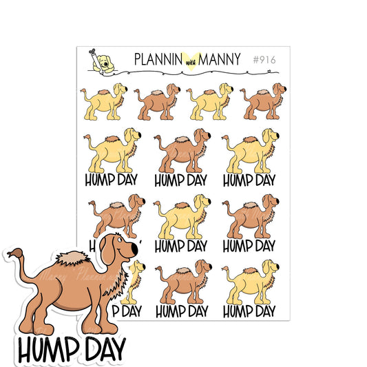 916 Hump Day Planner Stickers