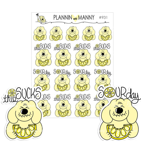 931 THIS SUCKS Planner Stickers - Give Me Lemons Collection