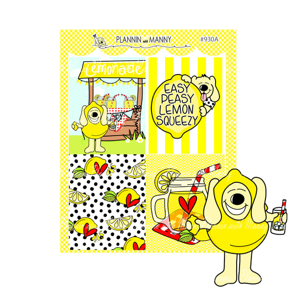 930 VERTICAL MINI Weekly Kit - Give Me Lemons Collection