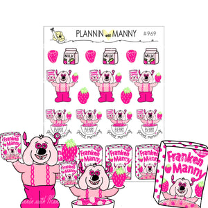 969 FRANKEN MANNY Planner Stickers - Monster Appetite