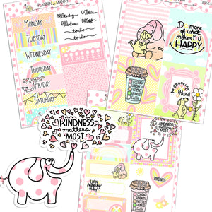 966 VERTICAL MINI Weekly Stickers - Kindness Collection