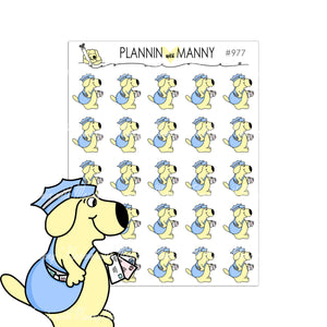 977 MAILMAN Manny Planner Sticker