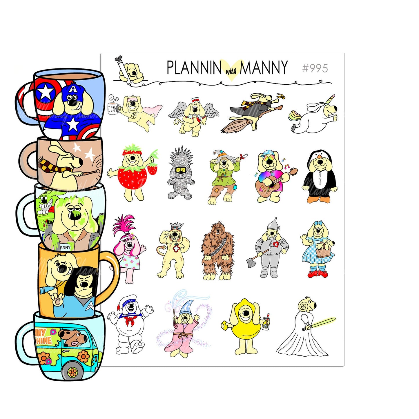 994,995,996, COSTUME PARTY Planner Stickers