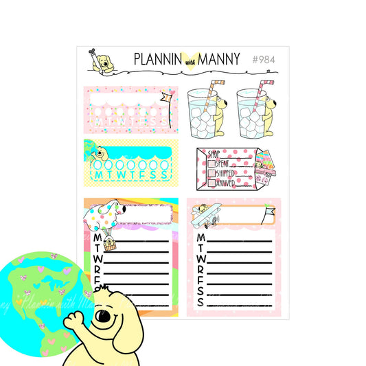 984 DayDreamin Tracker Planner Stickers - DayDreamin Collection