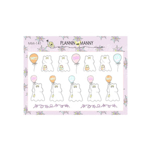 MM141 MICRO Ghost Planner Stickers - Spooky Bits Collection