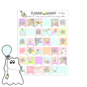 1001 FLAG STICKERS- Spooky Bits Collection