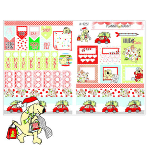 H251 HOBONICHI Weekly Planner Stickers - Holiday Brain Collection