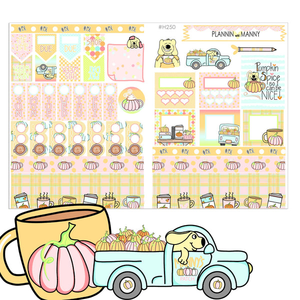 h250 HOBONICHI Weekly Planner Stickers - Pumpkin Spice Collection