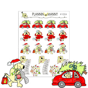 1024 HOLIDAY BRAIN ASSORTED Planner Stickers - Holiday Brain Collection
