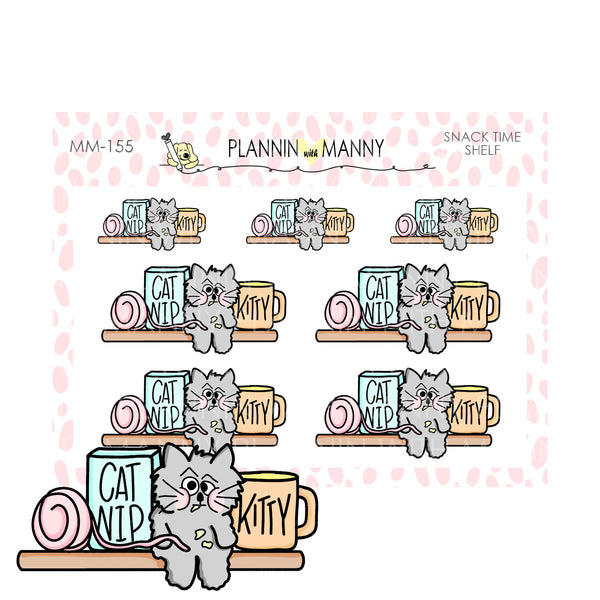 mm155 MICRO Kitty Shelf Planner Stickers