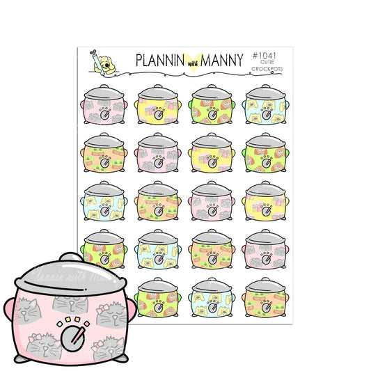 1041 CROCKPOT CUTIES Planner Stickers