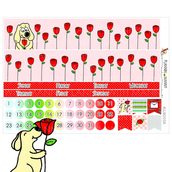 LLM203 MONTHLY PLANNER STICKERS - Lovin This Rosie Life Collection