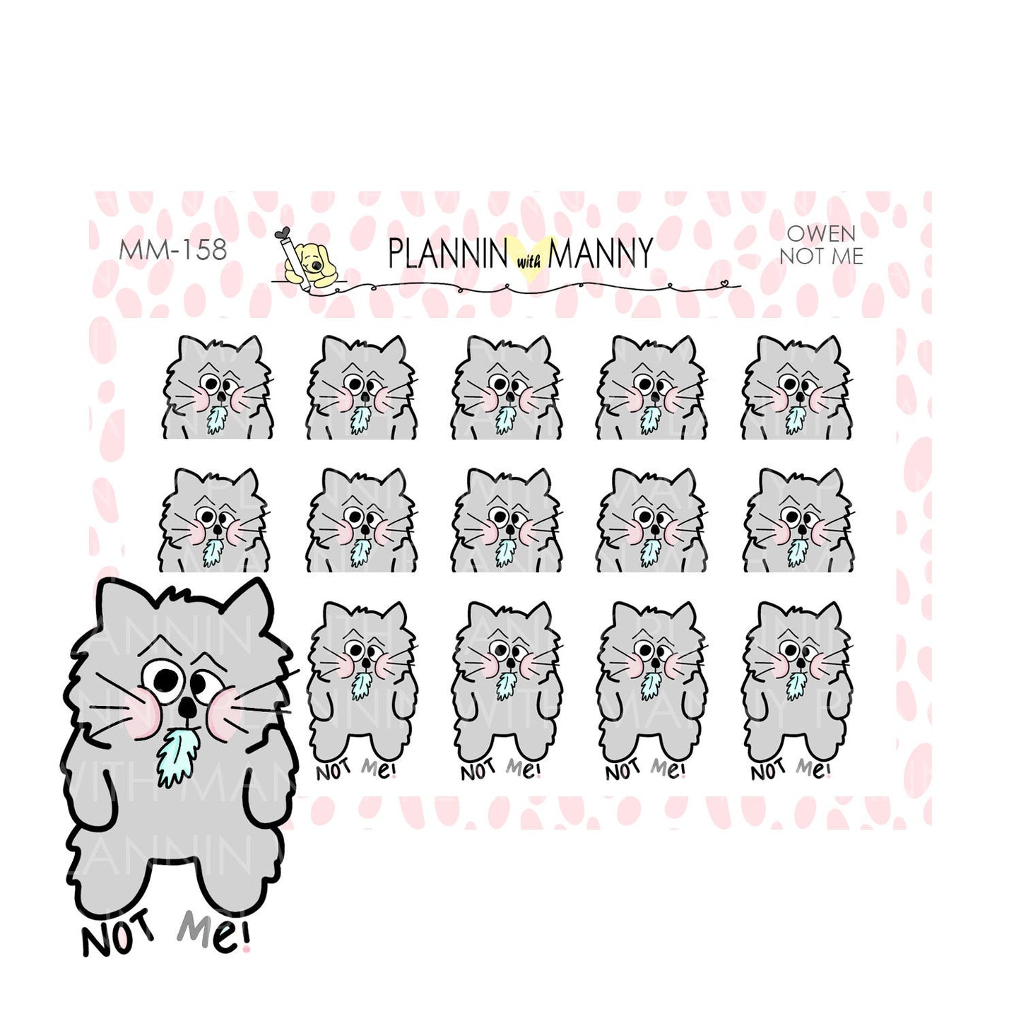 mm158 MICRO Not Guilty Owen Planner Stickers