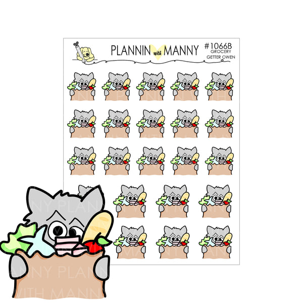 1066 1066B GROCERY Planner Stickers