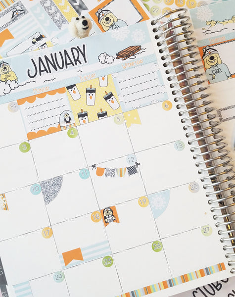 LLM203 MONTHLY PLANNER STICKERS - Lovin This Rosie Life Collection