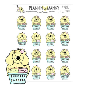 1061 MANNY LAUNDRY BASKET Planner Stickers