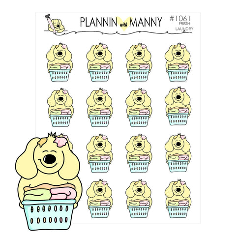1061 MANNY LAUNDRY BASKET Planner Stickers