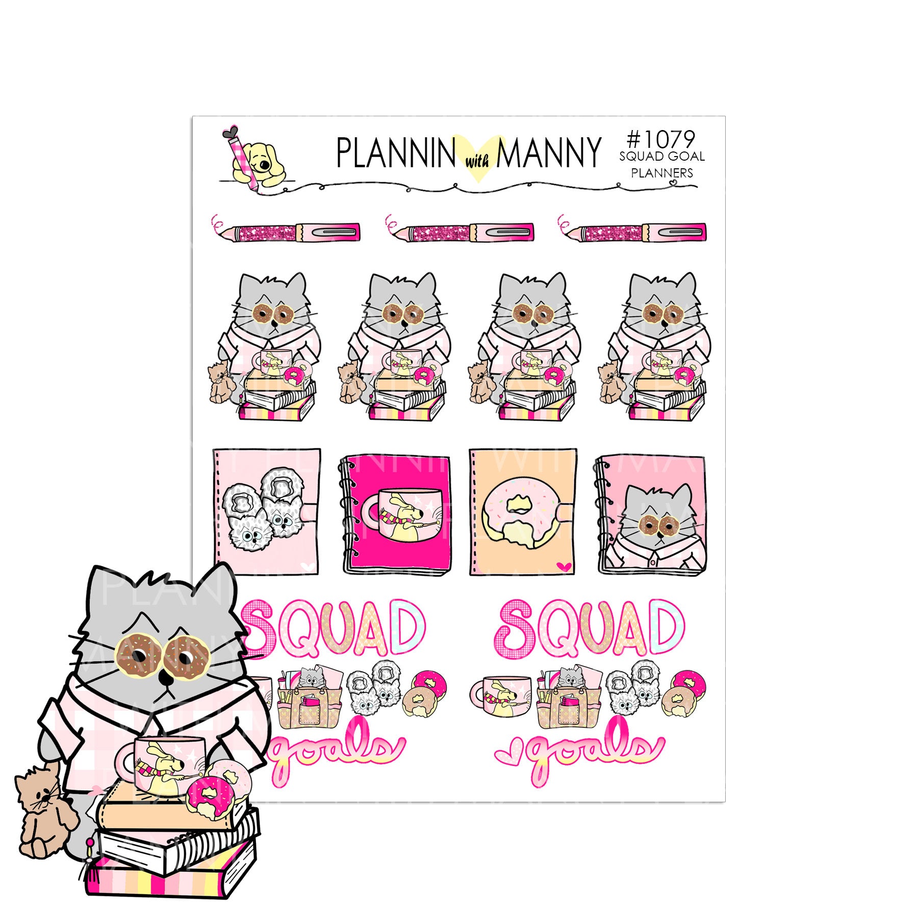 1079 SQUAD GOAL PLANNER Stickers - Squad Goals Collection