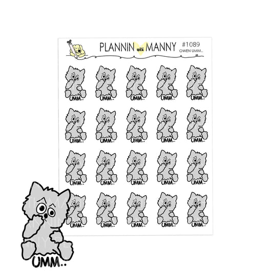 1089 Ummm Planner Stickers for One of THOSE Days or Moments!