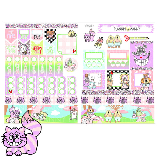 H254 HOBONICHI Weekly Planner Stickers - Wonderland Collection