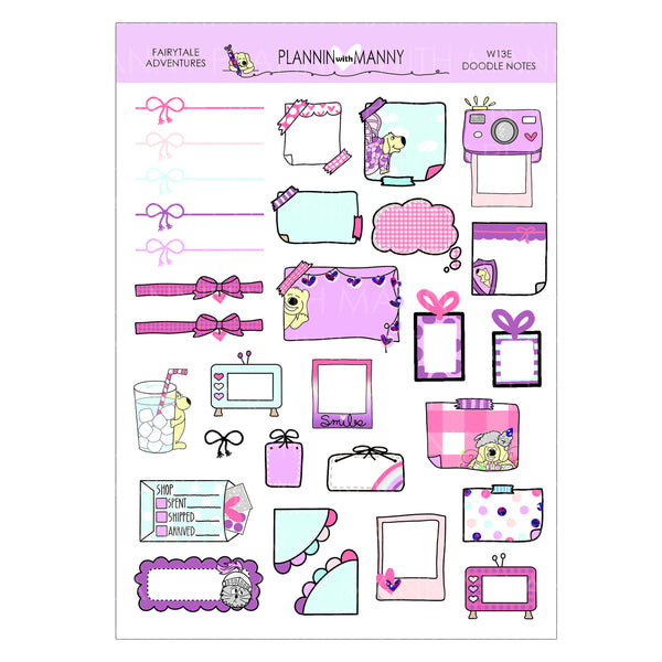 W13HP, HAPPY PLANNER CLASSIC Weekly Kit - Fairytale Adventures Collection