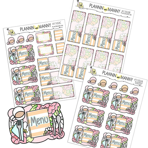 1102 Pretty Placement Foldable and Flatlay Planner Stickers
