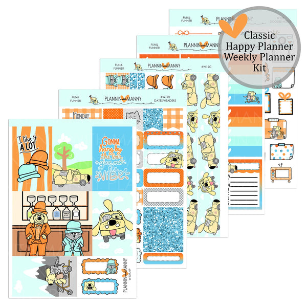 W12HP-HAPPY PLANNER Classic Weekly Kit - Fun and Funner Collection