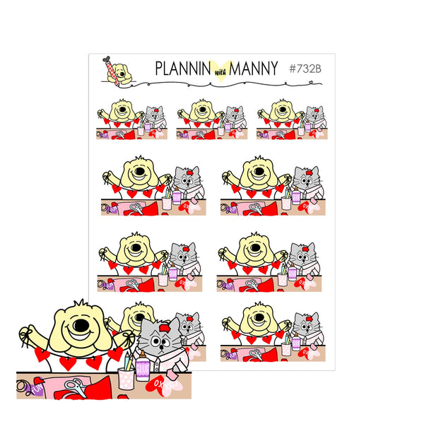 1093 Lovin Squares Planner Stickers