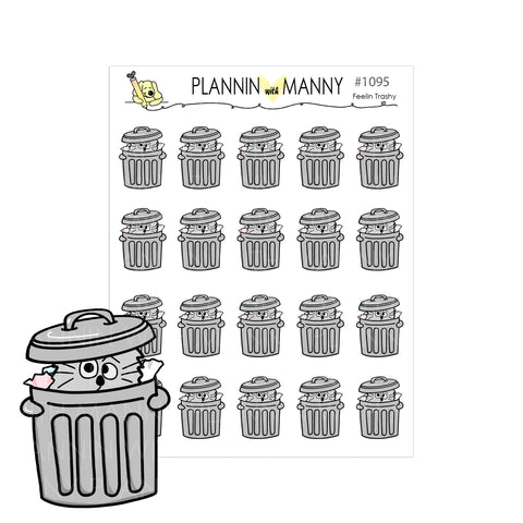 1095 Feelin Trashy & Trash Day Planner Stickers