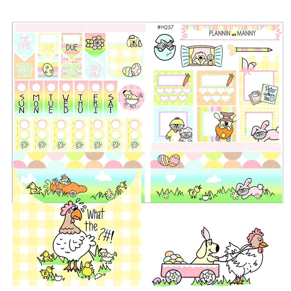 H257 HOBONICHI Weekly Planner Stickers - Easter Fun Collection
