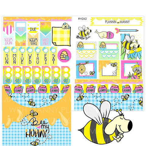 H262 HOBONICHI Weekly Planner Stickers - Bee My Hunny Collection