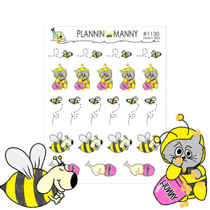 1130 Hunny Bees Planner Stickers -Bee My Honey Collection
